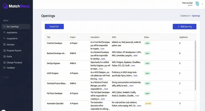 Project Roadmap Dashboard