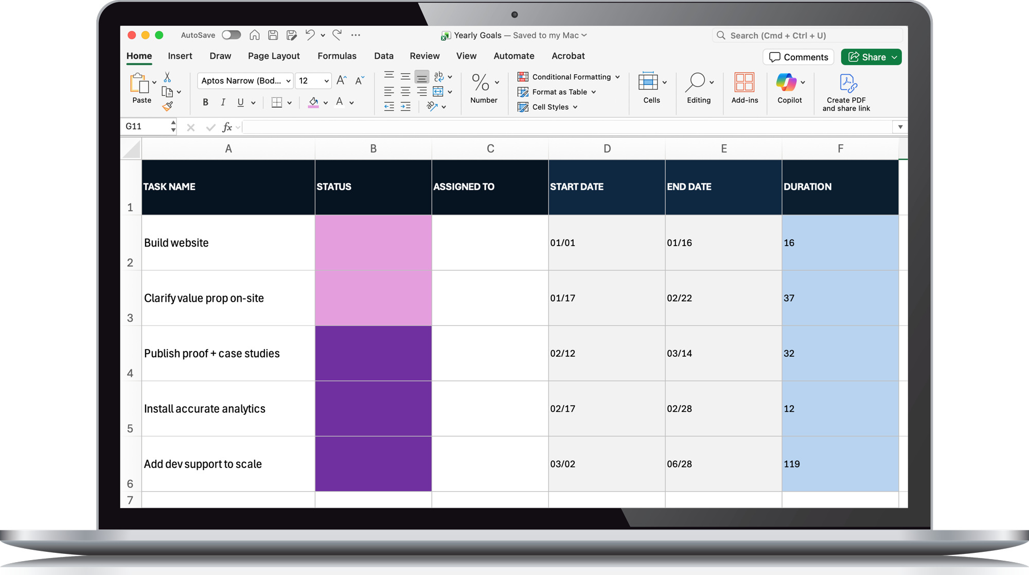 MatchStack Roadmap Dashboard on MacBook